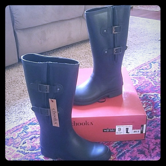 chooka wide calf rain boots